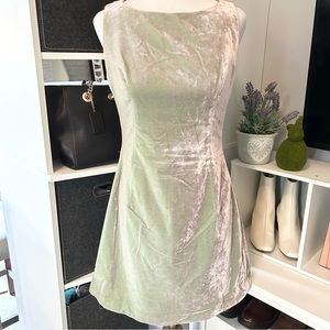 Gianni Versace Versus Vintage Green Velvet Mini Dress